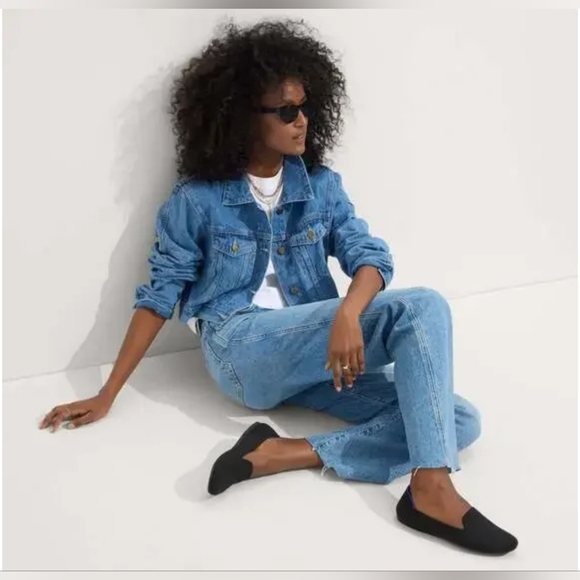 ROTHYS The Loafer Slip-on Knit Flats in Black Solid Womens Size 10.5 - Picture 2 of 13